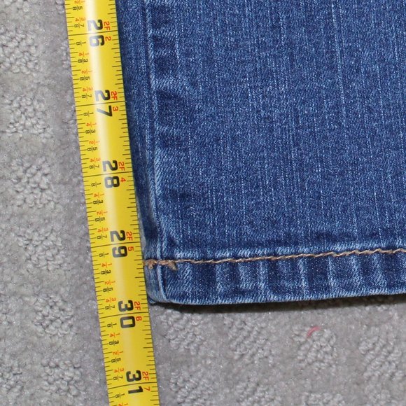 Aura Size 14 High Rise Straight Leg Blue Jeans - Picture 3 of 5